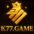 K77 game official golden logo with a royal crown symbol.